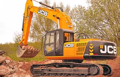 Excavators working on a realistic jobsite