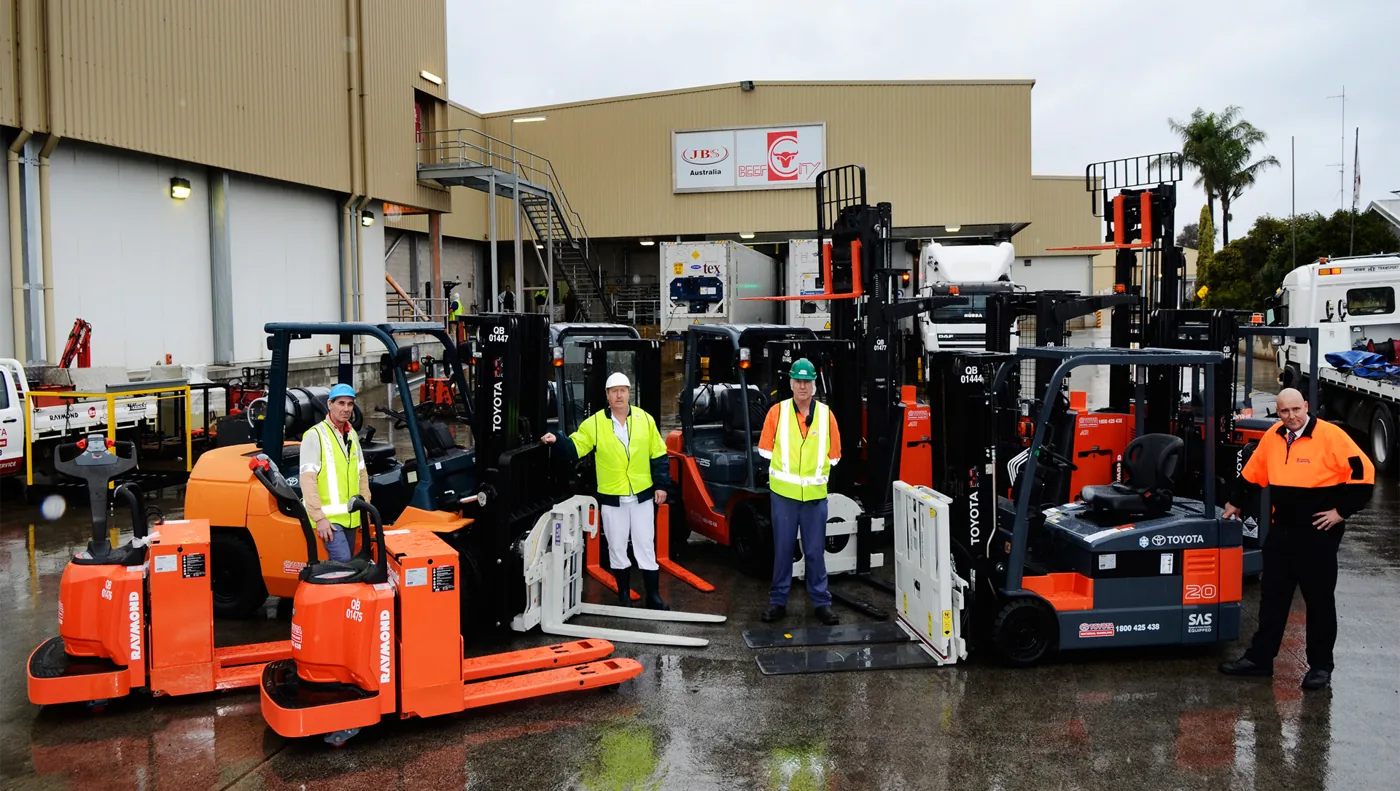 Pallet Jacks & Stackers working in a realistic industrial setting